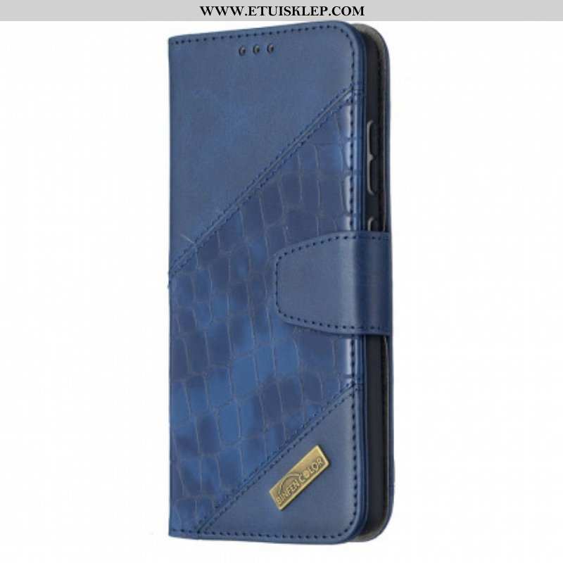 Etui Folio do Samsung Galaxy A52 4G / A52 5G / A52s 5G Klasyczny Efekt Skóry Krokodyla